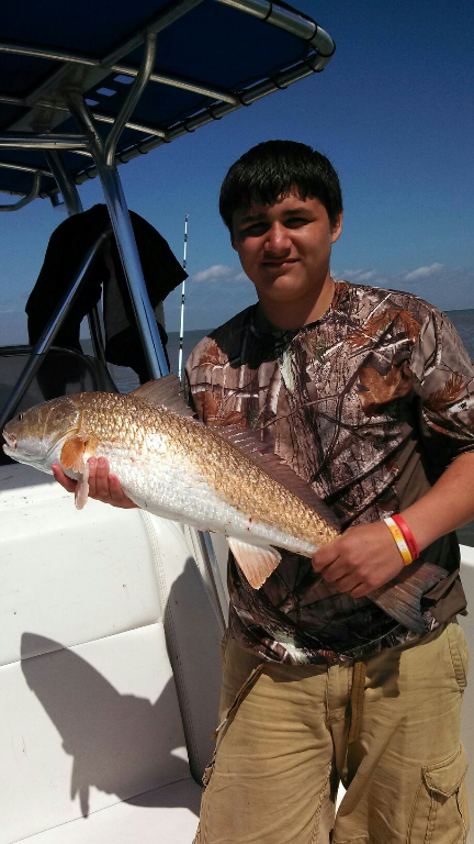 David Garcia, 13, caught this 34